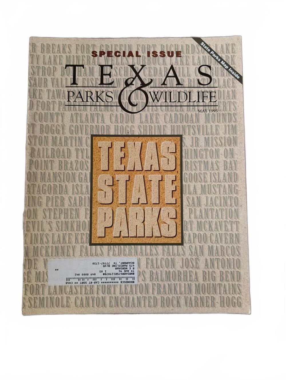 Texas State Parks Special Issue Magazine May 1995